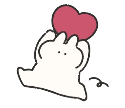 🍰 Стикер «Rabbit Love» для Telegram