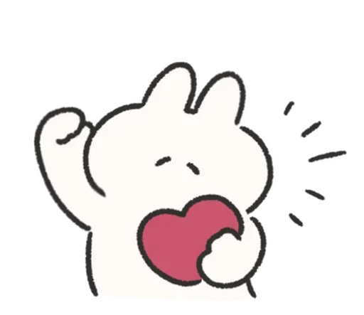 🍰 Стикер «Rabbit Love» для Telegram