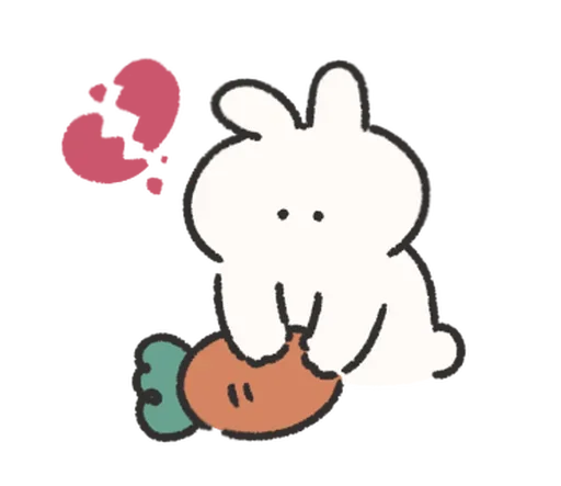 🍰 Стикер «Rabbit Love» для Telegram