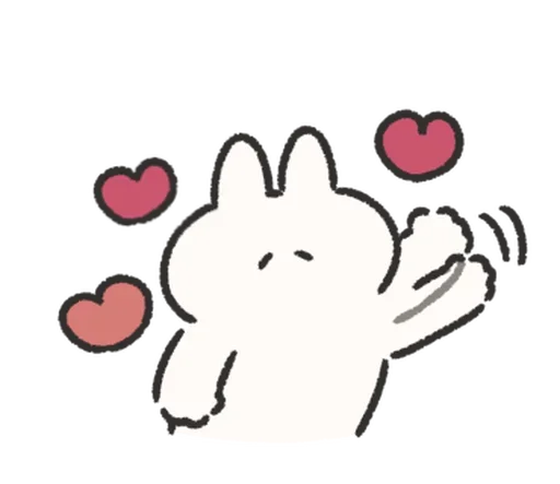 🍰 Стикер «Rabbit Love» для Telegram