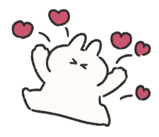 🍰 Стикер «Rabbit Love» для Telegram