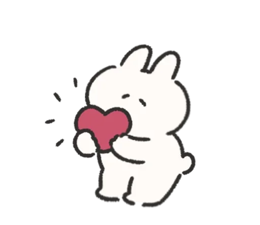 🍰 Стикер «Rabbit Love» для Telegram