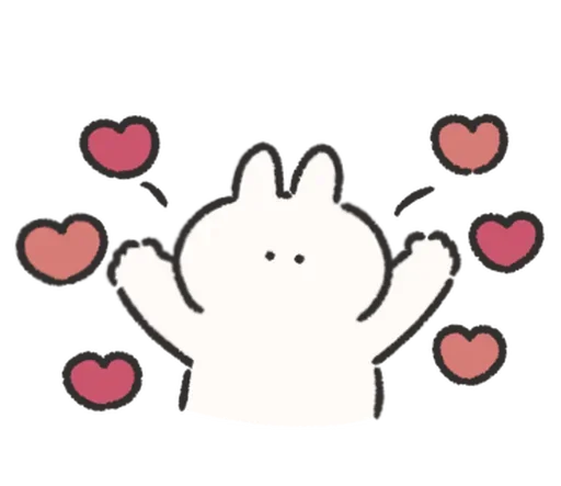 🍰 Стикер «Rabbit Love» для Telegram