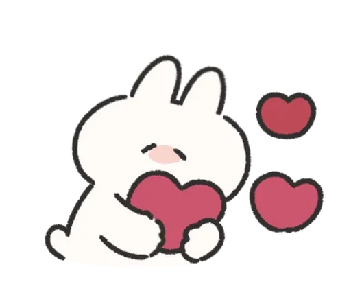 🍰 Стикер «Rabbit Love» для Telegram