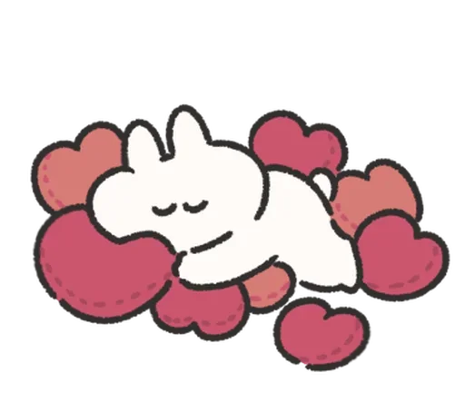 🍰 Стикер «Rabbit Love» для Telegram