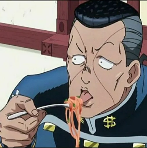 🤨 Стикер «Okuyasu Nijimura» для Telegram