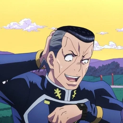 😅 Стикер «Okuyasu Nijimura» для Telegram