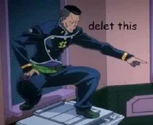 😡 Стикер «Okuyasu Nijimura» для Telegram