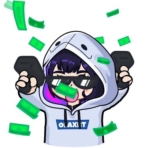 💵 Стикер «Ola XBT» для Telegram