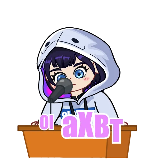 🎤 Стикер «Ola XBT» для Telegram