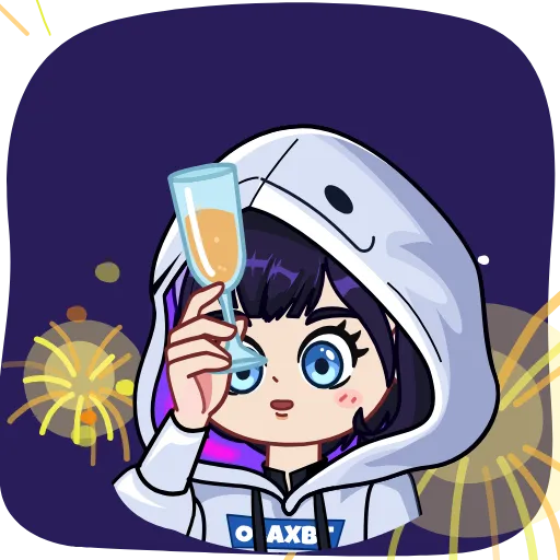 🍷 Стикер «Ola XBT» для Telegram