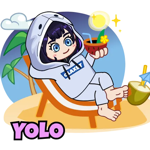 🏖️ Стикер «Ola XBT» для Telegram