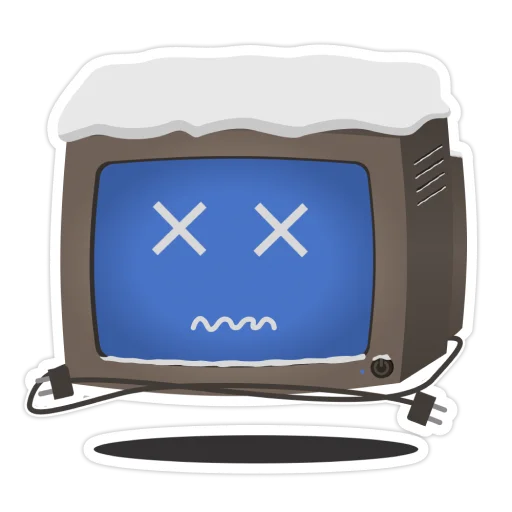 🥶 Стикер «Old Monitor» для Telegram