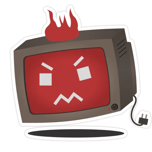 😡 Стикер «Old Monitor» для Telegram