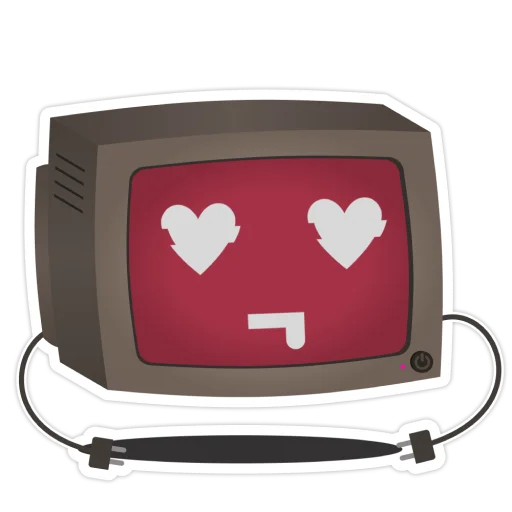 😍 Стикер «Old Monitor» для Telegram