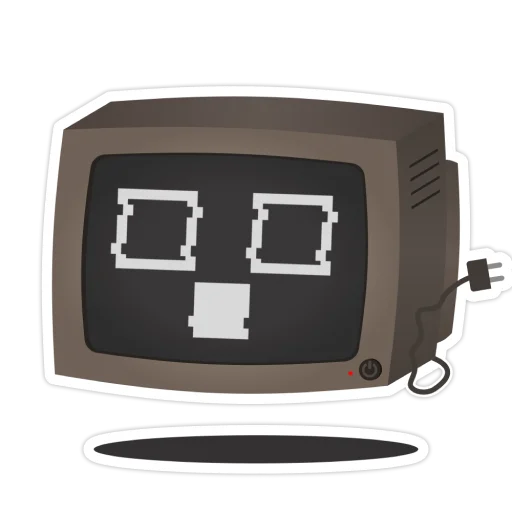 😳 Стикер «Old Monitor» для Telegram