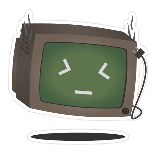 😣 Стикер «Old Monitor» для Telegram