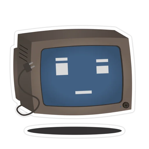 🤔 Стикер «Old Monitor» для Telegram