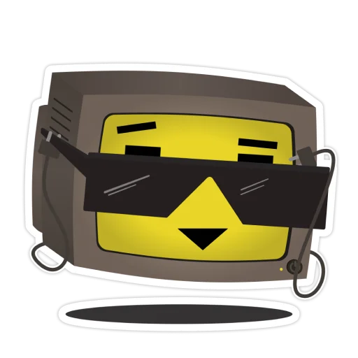 😎 Стикер «Old Monitor» для Telegram