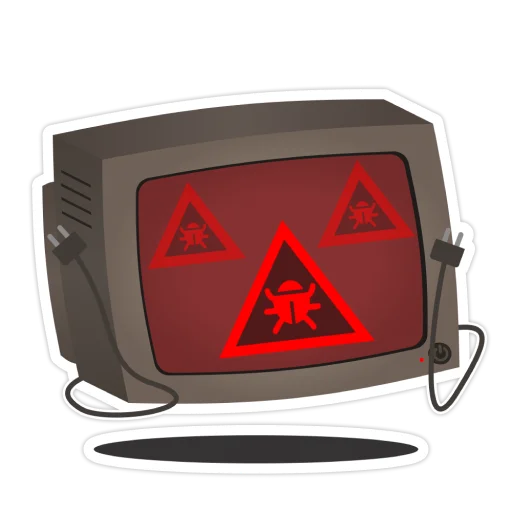 🪲 Стикер «Old Monitor» для Telegram
