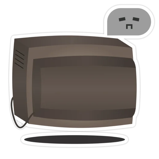 😒 Стикер «Old Monitor» для Telegram
