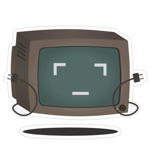 🤷‍♂️ Стикер «Old Monitor» для Telegram