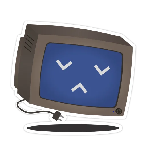 😞 Стикер «Old Monitor» для Telegram