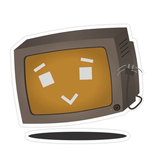 👋 Стикер «Old Monitor» для Telegram
