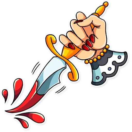 😡 Стикер «Tattoo Girl» для Telegram