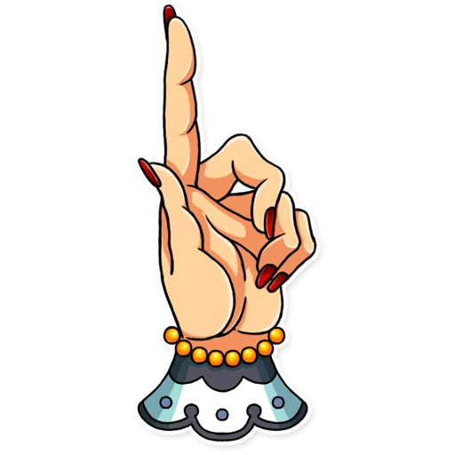 👆 Стикер «Tattoo Girl» для Telegram