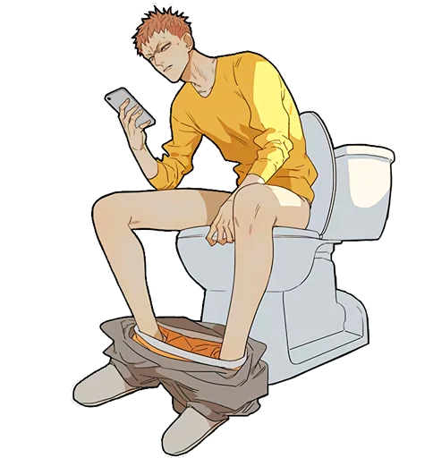🚽 Стикер «19days» для Telegram