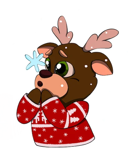 🦌 Стикер «Оленёнок» для Telegram