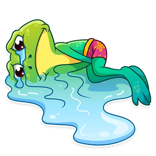 😭 Стикер «Oliver the Frog» для Telegram