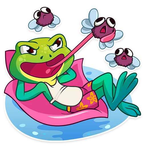 🍴 Стикер «Oliver the Frog» для Telegram