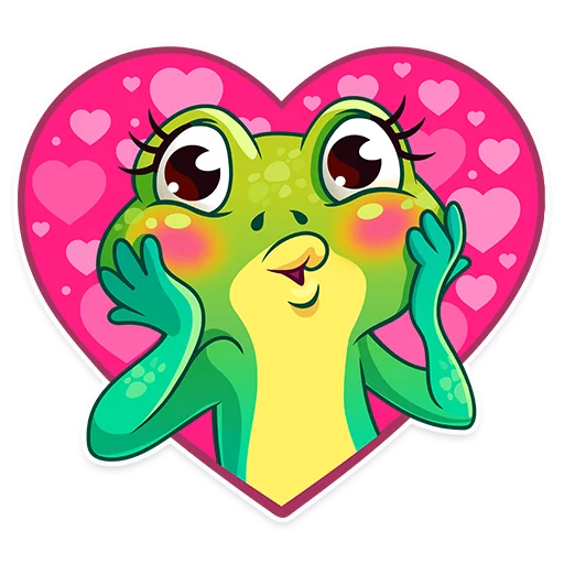 😘 Стикер «Oliver the Frog» для Telegram