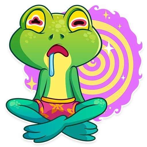 😵 Стикер «Oliver the Frog» для Telegram