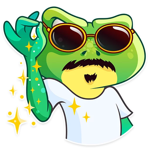😎 Стикер «Oliver the Frog» для Telegram