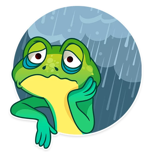 😥 Стикер «Oliver the Frog» для Telegram