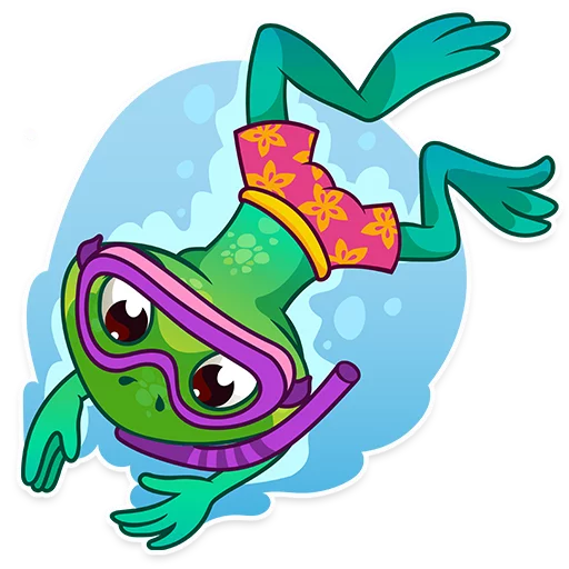 👙 Стикер «Oliver the Frog» для Telegram