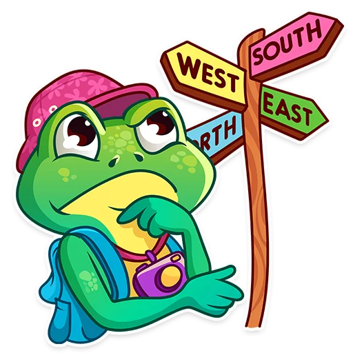 🤔 Стикер «Oliver the Frog» для Telegram