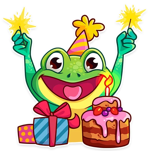 😀 Стикер «Oliver the Frog» для Telegram