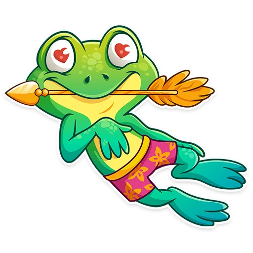 😍 Стикер «Oliver the Frog» для Telegram