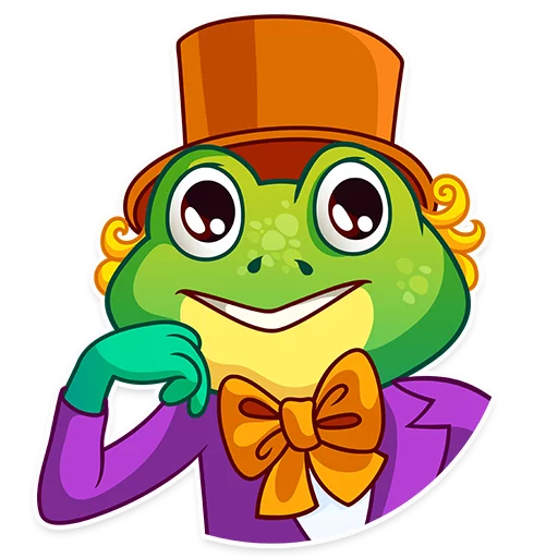 😁 Стикер «Oliver the Frog» для Telegram