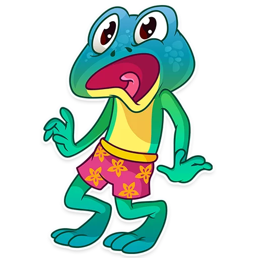 😱 Стикер «Oliver the Frog» для Telegram