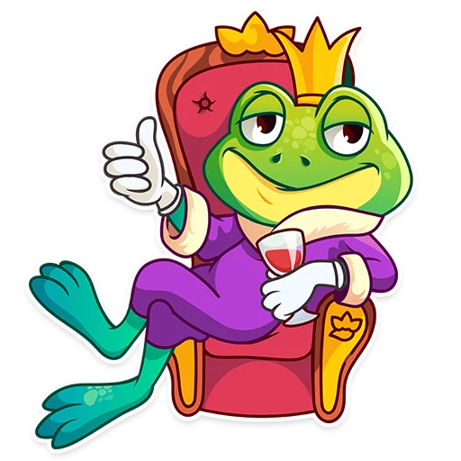 👍 Стикер «Oliver the Frog» для Telegram