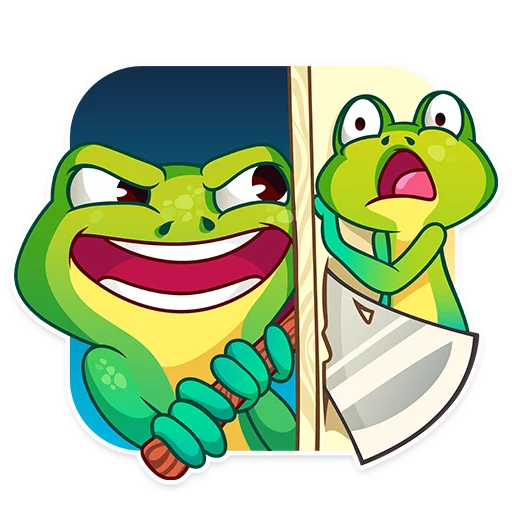 😰 Стикер «Oliver the Frog» для Telegram