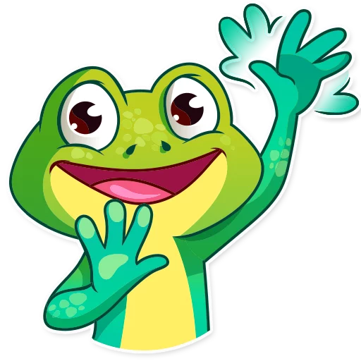 👋 Стикер «Oliver the Frog» для Telegram