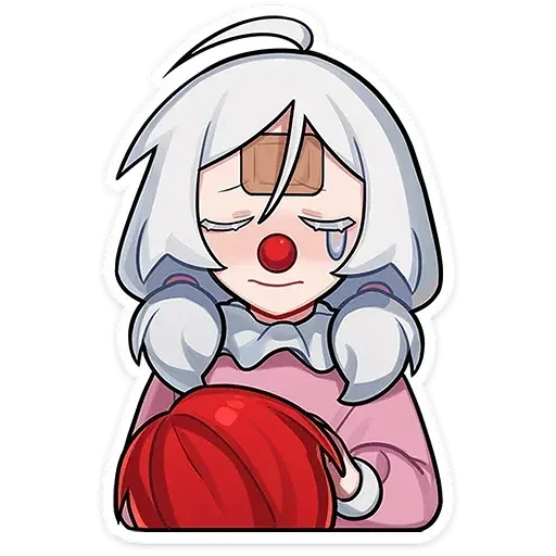 🤡 Стикер «Оля без надписей» для Telegram