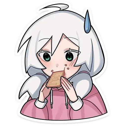 😶 Стикер «Оля без надписей» для Telegram