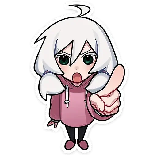 🫵 Стикер «Оля без надписей» для Telegram